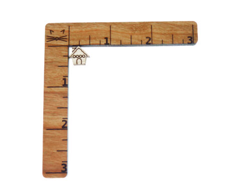 Gingerbread House Wood Stud Earring Blanks