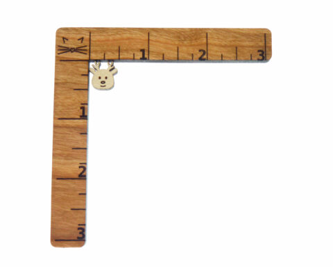 Reindeer 04 Wood Stud Earring Blanks
