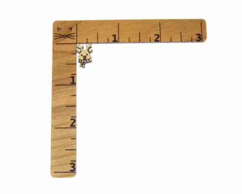 Reindeer 03 Wood Stud Earring Blanks