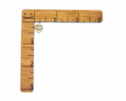 Strawberry (chocolate dipped) Wood Stud Earring Blanks