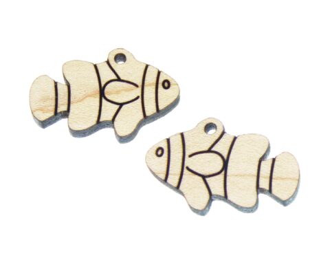 Clownfish Wood Jewelry Blanks