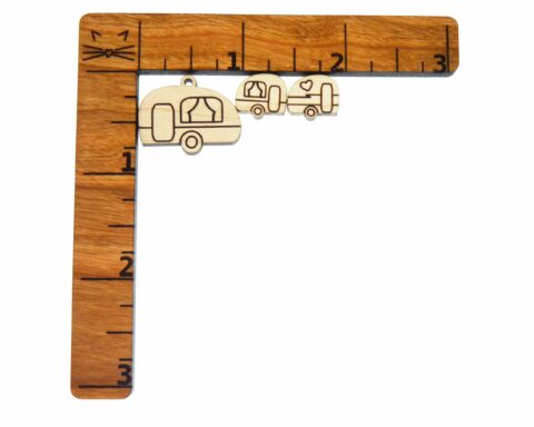 Camper B1 Wood Stud Earring Blanks
