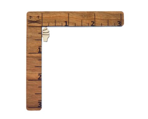 Ice Cream Cone 2 Wood Stud Earring Blanks