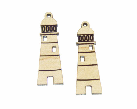 Lighthouse Wood Jewelry Blanks