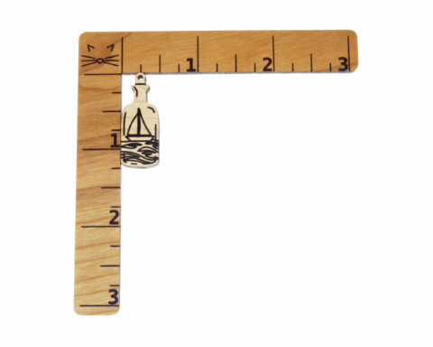 Ship in a Bottle Wood Jewelry Blanks