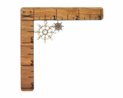 Ship’s Helm Wood Jewelry Blanks