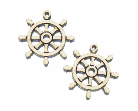 Ship’s Helm Wood Jewelry Blanks