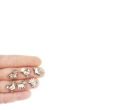 Cows (farm) Wood Stud Earring Blanks