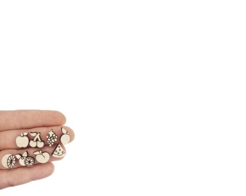 Cherry Wood Stud Earring Blanks