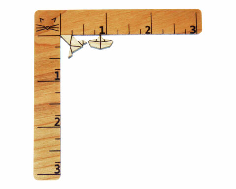 Origami Boat Wood Stud Earring Blanks