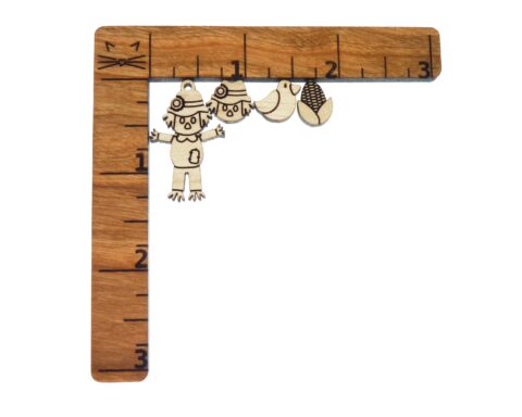 Corn Wood Stud Earring Blanks