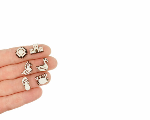 Suns Wood Stud Earring Blanks