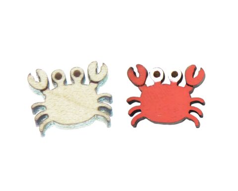 Crabs 1 Wood Stud Earring Blanks