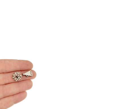 Pom Poms Stud Earring Blanks