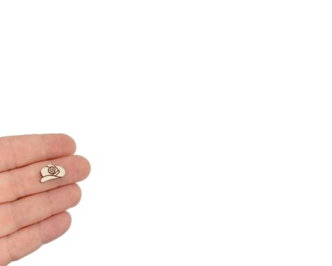 Cowgirl Hat Wood Stud Earring Blanks