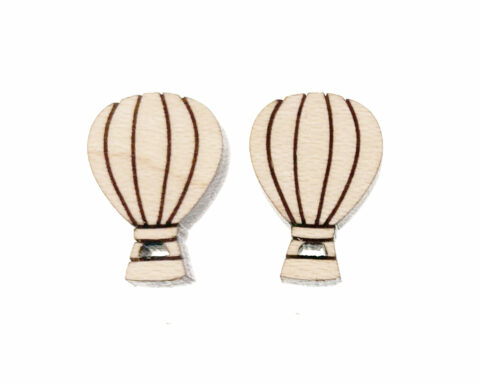 Hot Air Balloon 1 Stud Earring Blanks