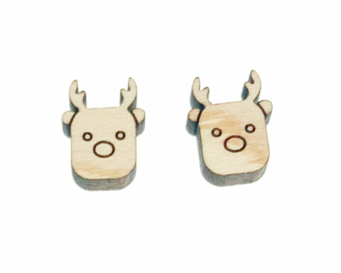 Reindeer D2-2 Stud Earring Blanks
