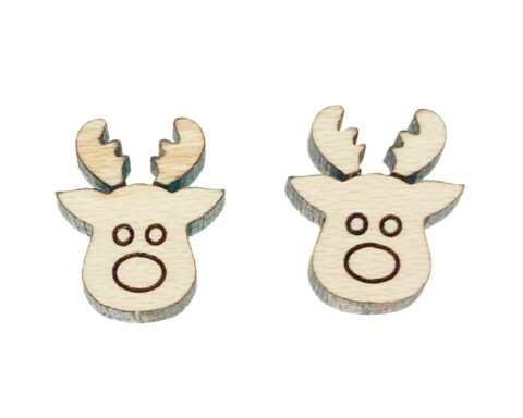 Reindeer D2-4 Stud Earring Blanks