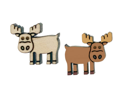 Moose Wood Stud Earring Blanks